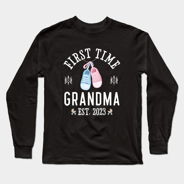 First Time Grandma 2023 Long Sleeve T-Shirt by mstory